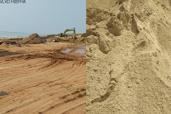 vật liệu xây dựng phổ biến cát xây dựng